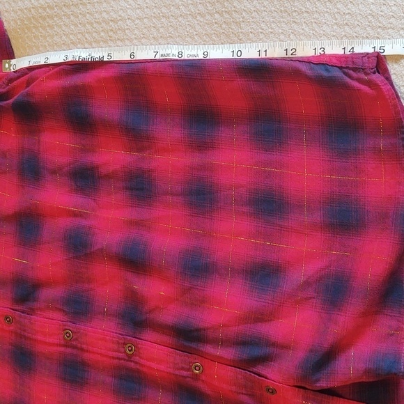 Tommy Hilfiger Women's Long Sleeve Button Up Plaid Shirt - Picture 12 of 14